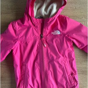 Toddler girl size 4T fleece lined The North Face Jacket